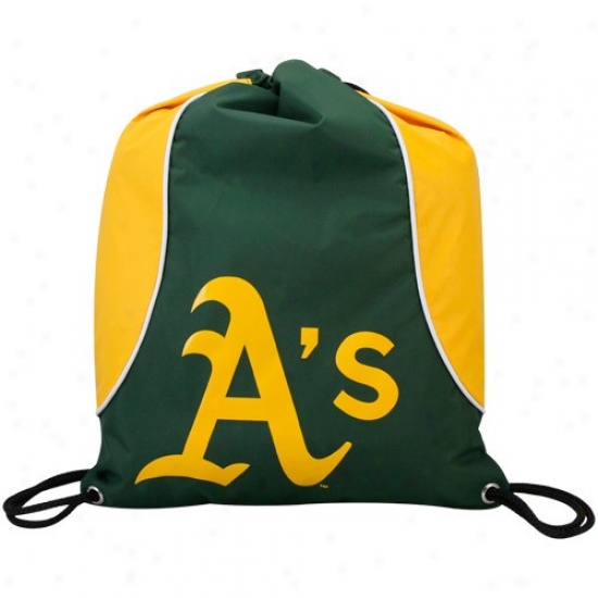 Oakland Athletics Green-gold Axis Drawstring Backpack