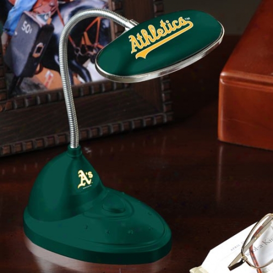 Oakland Atthletics Green Led Desk Lamp