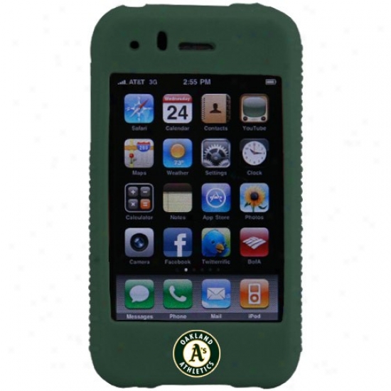 Oakland Atuletics Green Mlb Silicone Iphone Cover