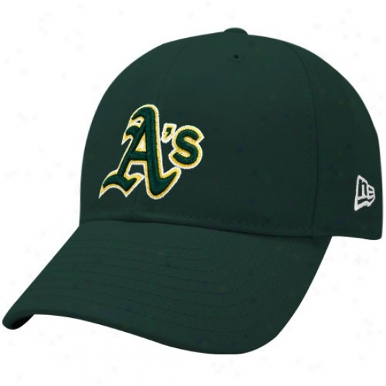 Oakland Athletics Hat : Recent Era Oakland Athletics Green Team Tonal 39thirty Fitted Hat