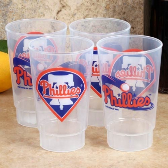 Philadelphia Phillies 4-pack 16oz. Plastic Cups