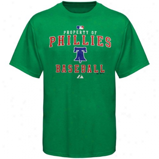 Philadelphia Phillies Attire: Majestic Philadelphia Phillies Kelly Green St. Patrick's Day Ownership Of T-shirt