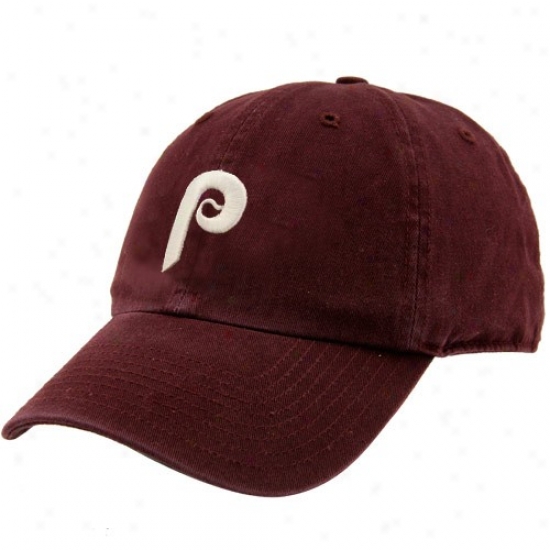 Philadelphia Phillies Hats : Twins Enterprise Philadelphia Phillies Red Cooperstoown Franchise Fitted Hats