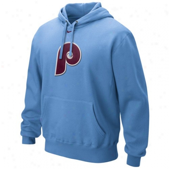 Philadelphia Phillies Hoody : Nike Philadelphia Phillies Light Blue Cooperstown Hoody