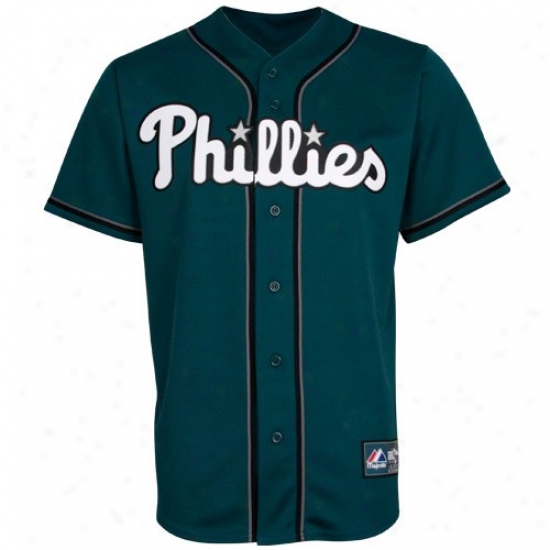 Philadelphia Phillies Jersey : Majestic Philadelphia Phillies Green City Colors Fashion Baseball Jersey