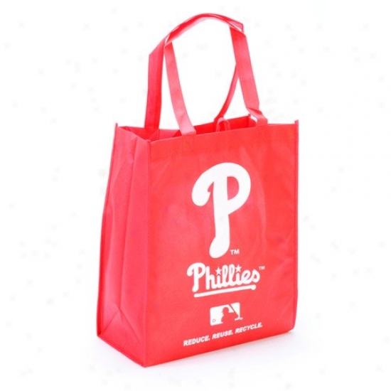 Philadelphia Phillies Red Reusable Tote Bag