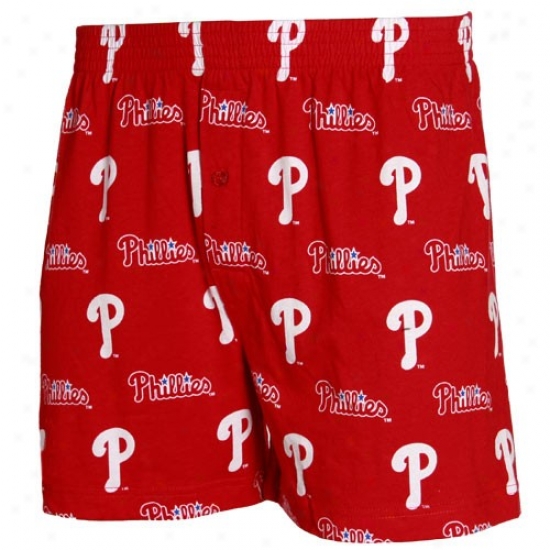 Philadelphia Phillies Red T2 Boxer Shprts