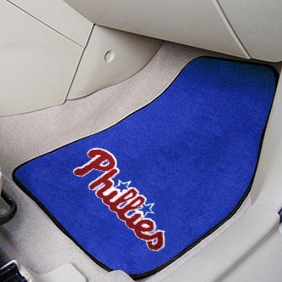 Philadelphia Phillies Royal Blue 2-piece Carpet Car Mat Set