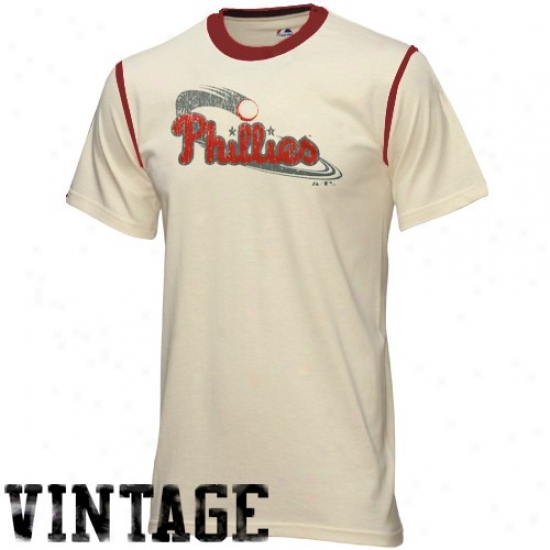 Philadelphia Phillies Shirt : Majestic Philadelphia Phillies Natural Winner Fashion Vintage Shirt