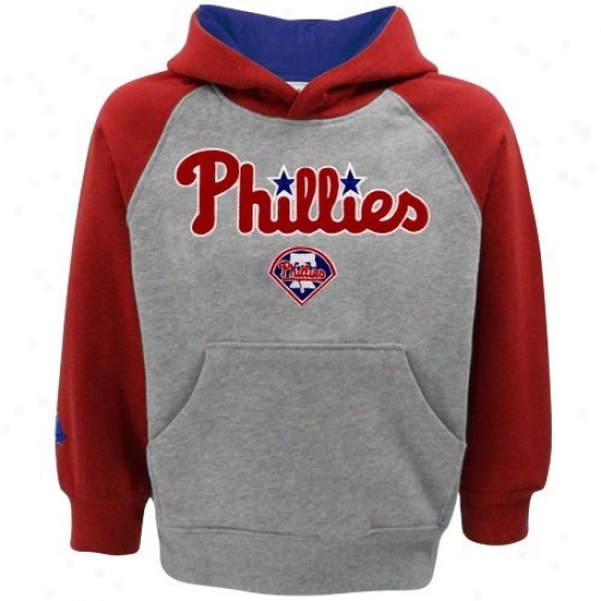 Philadelphia Phillies Sweat Shirt : Mamestic Philadelphia Phillies Toddler Ash Color City ~ Sweat Shirt