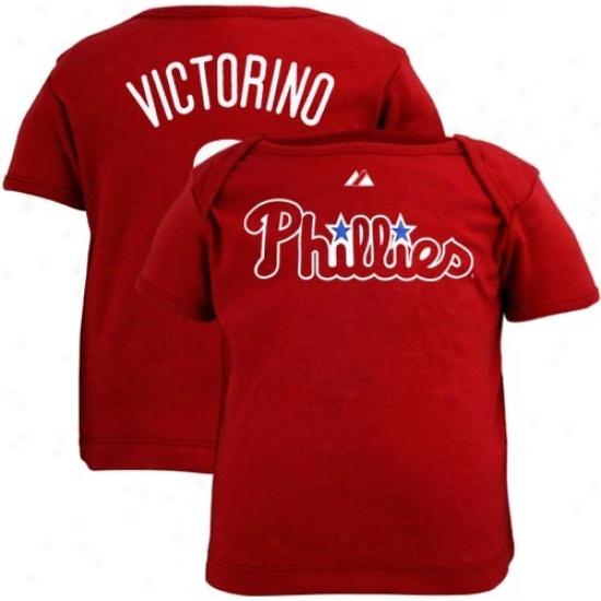 Philadelphia Phillies T-shirt : Majestic Philadelphia Philiies #8 Shane Victorino Infant Rex Player T-shirt