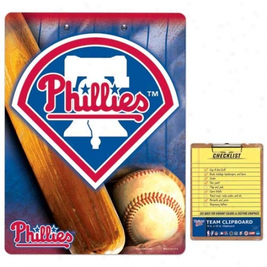 Philadelphia Phillies Team Logo Clipboard