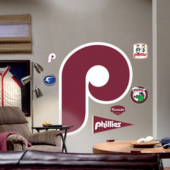 Philadelphia Phillies Team Logo Fathead Wall Sticker