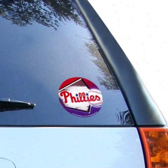 Philadelphia Phillies Team Logo Round Vinyl Decal