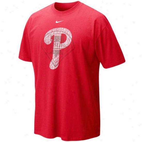 Philadelphia Phillies Tees : Nike Philadelphia Phillies Red Stacked Up Tees
