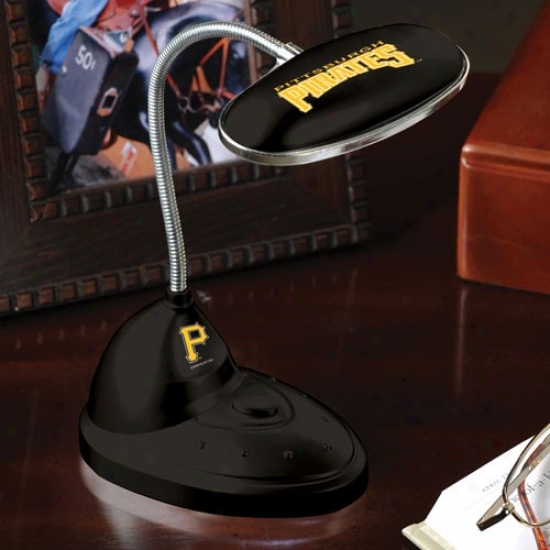 Pittsburgh Pirates Black Led Desk Lamp