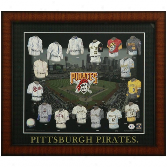 Pittsburgh Pirates Evolution Of The Team Uniform Framed Picthre
