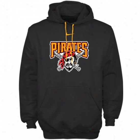 Pittsburgh Pirates Hoody : Nike Pittsburgh Pirates Black Pre-game Hoody