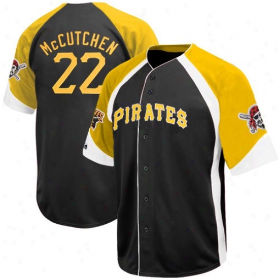 Pittsburgh Pirates Jerseys : Majestic Pittsburgh Pirates #22 Andrew Mccutchen Youth Black Wheelhouse Replica Player Basebal lerseys