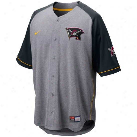 Pittsburgh Pirates Jerseys : Nike Pittsburgh Pirates Ash-black At 'em Full Button Baseball Jerseys
