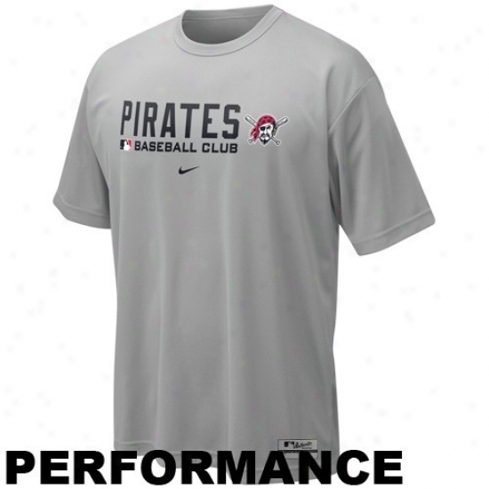 Pittsburgh Pirates Tshirts : Nik3 Pittsburgh Pirates Hoary Nikefit Team Issue Performance Training Top