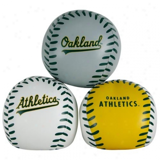 Rawlings Oakland Athletics Softee 3 Ball Set