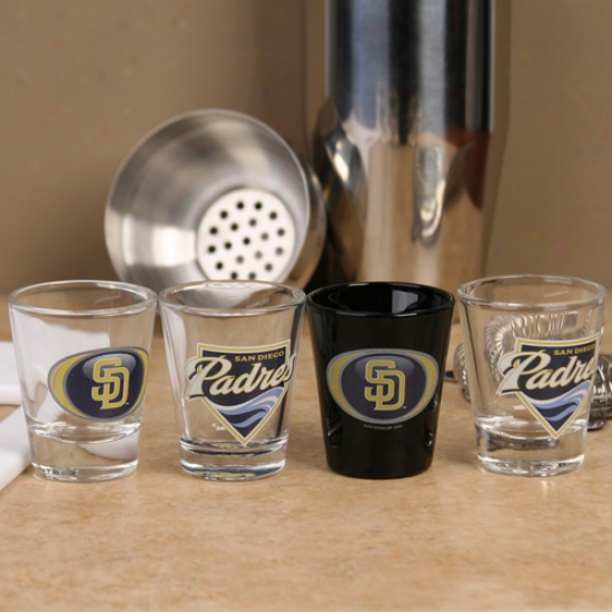 San Diego Padres 4-pack Shot Glass Set