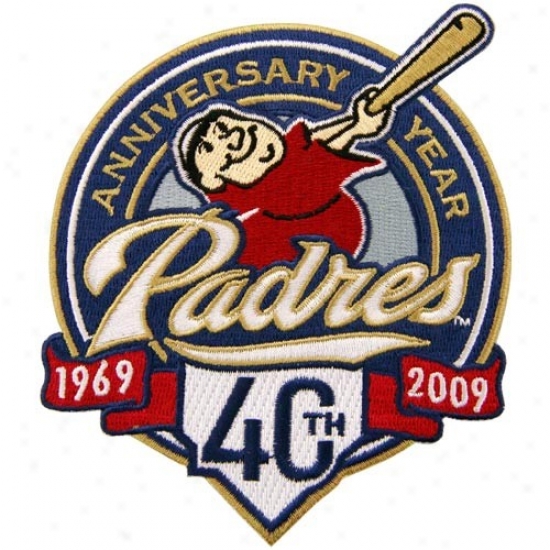 San Diego Padres 40th Anniversary Embroidered Collector Patch