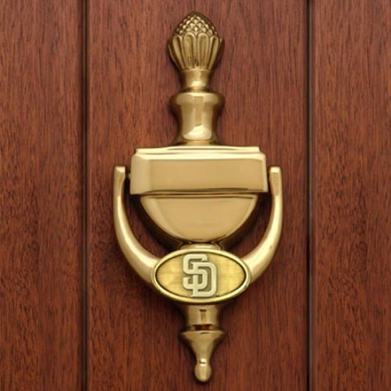 San Diego Padres Brass Door Knocker