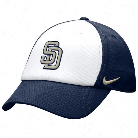San Diego Padres Hats : Nike San Diego Padres Wite-navh Blue Jersey Hook Adjustable Hats