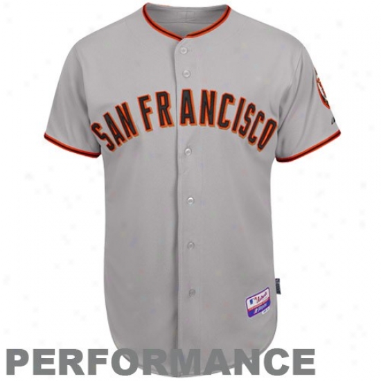 San Francisco Giants Jersey : Majestic San Francisco Giants On-field Cool Base Performance Authentic eJrsey - Gray