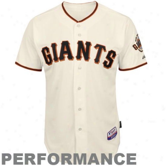 San Francisco Giants Jerseys : Majestic San Francisco Giants On-field Cool Base Performance Jersey-natural