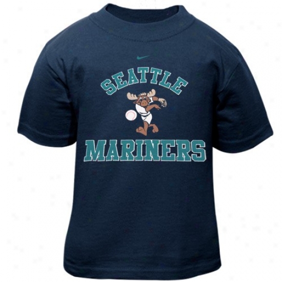 Seattle Mariners Attire: Nike Seattle Mariners Toddler Navy Blue Mascot T-shirt