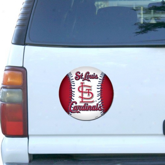 St. Louis Cardinals Baseball Team Logo Car Magnet