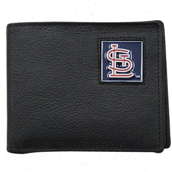 St. Louis Cardinals Black Genuine Leather Executive Billfold Wallet
