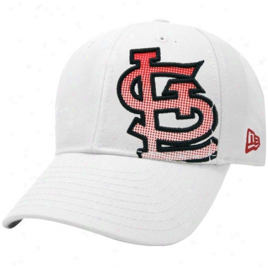 St. Louis Cardinals Cap : New Era St. Louis Cardinals White Dot Shimmer Flex Paroxysm Cap