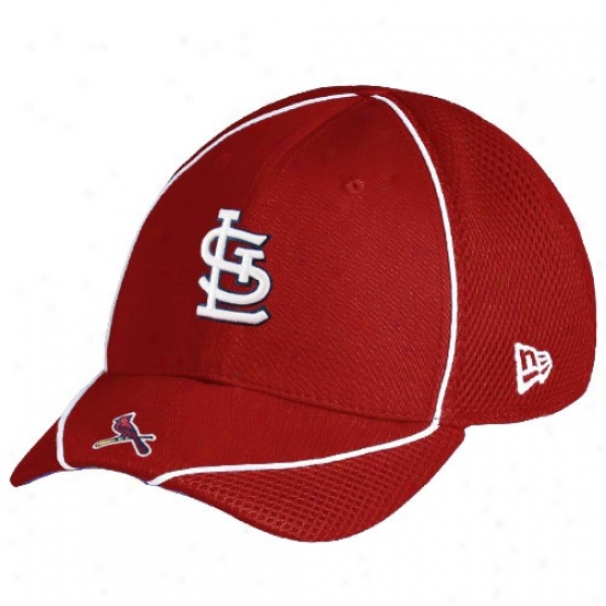 St. Louis Cardinals Cap : New Era St Louis Cardinals Red Neo Opus Extent Fit Cap