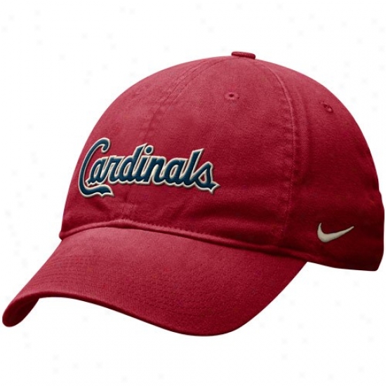 St. Louis Cardinals Hat : Nike St. Louis Cardinals Red Getaway Day Relaxed Swoosh Flex Hat