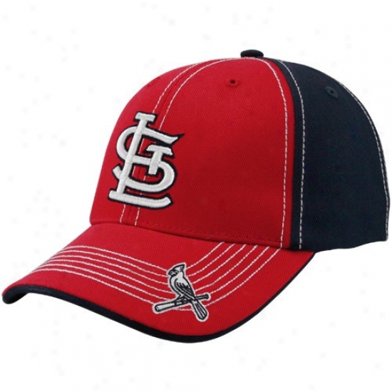 St. Louis Cardinals Hat : Twins '47 St. Louis Cardinals Red-navy Blue Braddock Adjjstable Hat