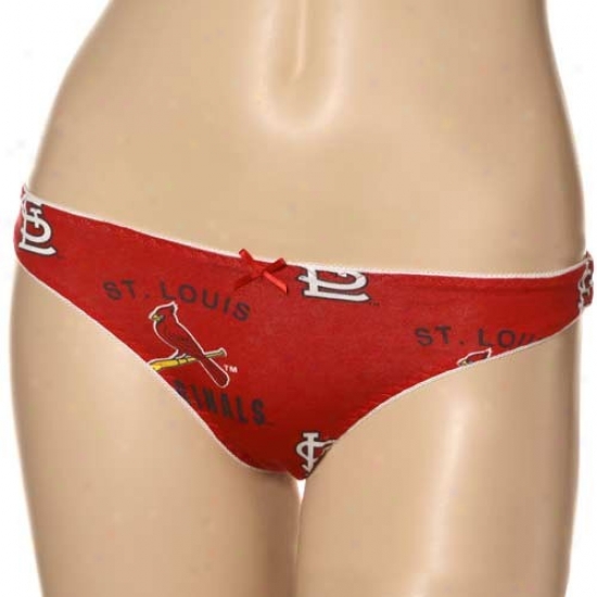 St. Louis Cardinals Ladies Red Maverick Thong Underwear