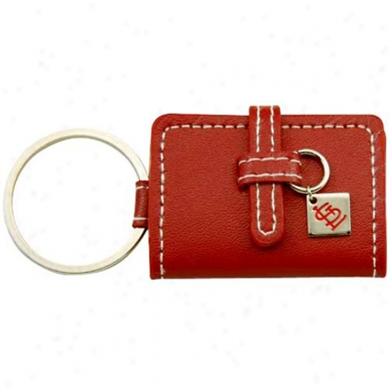 St. Louis Cardinals Red Leather Photo Album Keychain