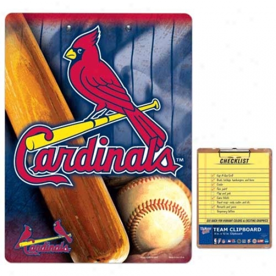 St. Louis Cardinals Team Logo Cpipboard