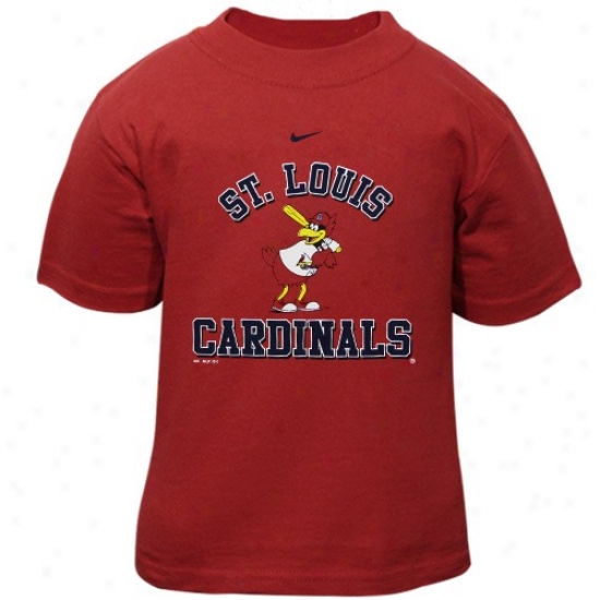 St. Louis Cardinals Tees : Nike St. Louis Cardinals Toddler Red Mascot Tees