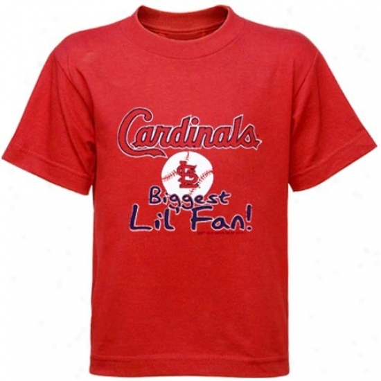 St. Louis Cardinala Tees : St. Louis Cardinals Infant Red Biggest 'lil Fan Tees