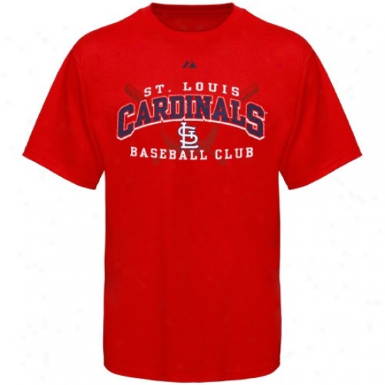 St. Louis Caridnals Tshirt : Majestic St. Louis Cardinals Red Prodigy Play Tshirt