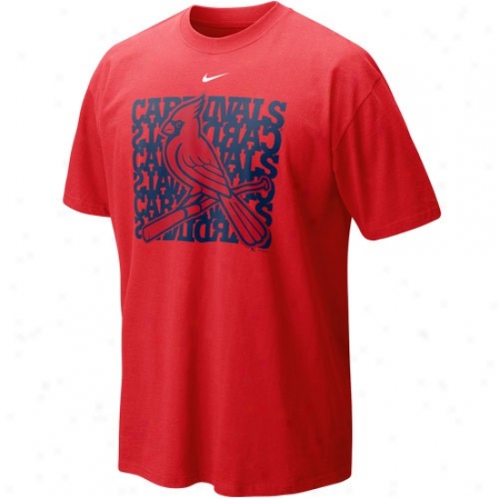 St. Louis Cardinals Tshirt : Nike St. Louis Cardinals Red Undercover Logo Tshirt
