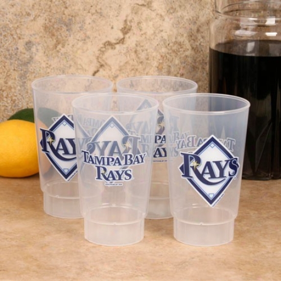 Tampa Check Rays 4-pack 16oz. Plastic Cups