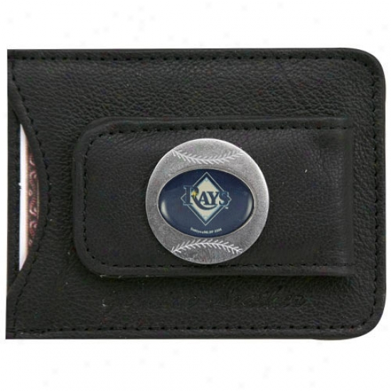 Tampa Bay Rays Wicked Leather Card Holder & Money Clip