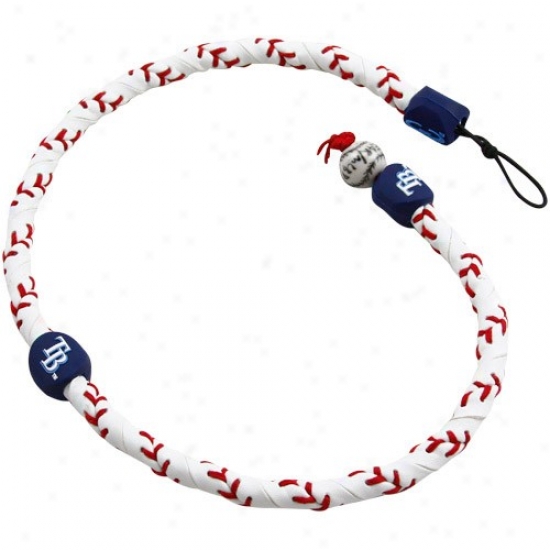 Tampa Bay Rays Frozen Rope Baseball Necklace