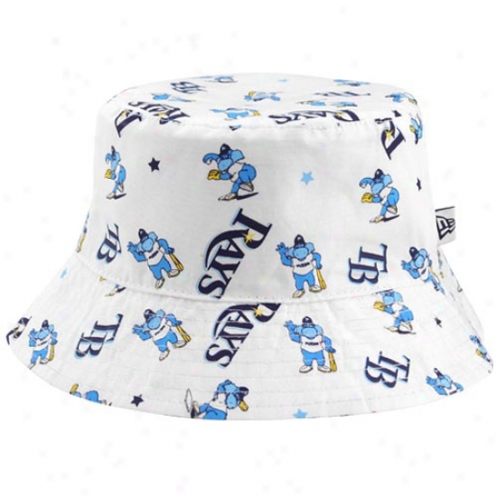 Tampa Bay Rays Gear: New Era Tampa Bay Rays Infant White Baby Bucket Cardinal's office